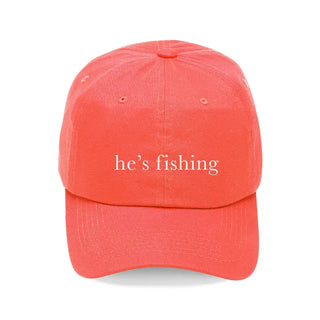 He's Fishing Cap #M190VL-CORAL-HEFISH