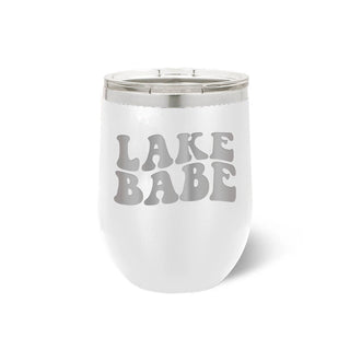 Lake Babe White Tumbler #TWB12-LAKEB-WHT