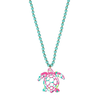 Grace Turtle Mint Jennifer Necklace