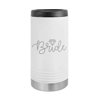 Bride White Slim Can Beverage Holder #TWBH-BRIDE23-WHT