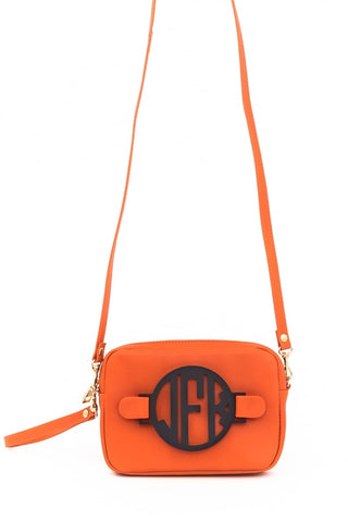 Orange Zoey Monogram Crossbody