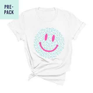 White Leopard All Smiles T-Shirt Pre-Pack