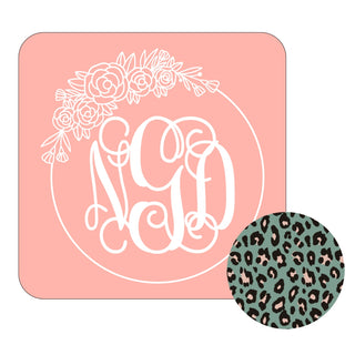 Personalized Floral Ring Desk Set