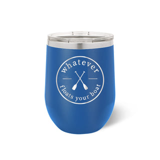 Whatever Floats Your Boat Royal Blue 12oz Insulated Tumbler