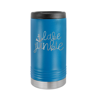 Lake Junkie Slim Can Beverage Holder-Royal Blue