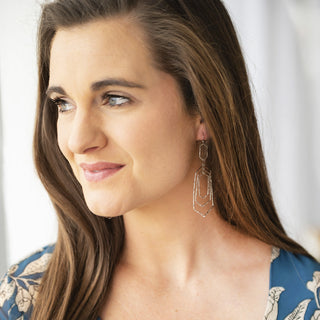 Silver Kennedy Earrings