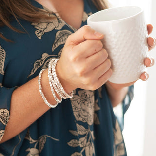 Silver  Chloe Bracelet Stack
