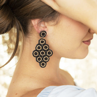 Black Luna Earrings