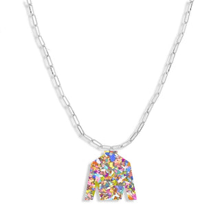 Multi Glitter Jockey Rhonda Necklace