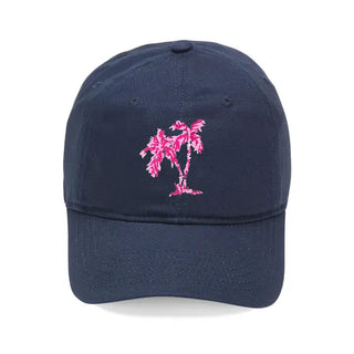Navy Palm Tree Cap