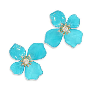 Aqua Clara Earrings #VLJE1440-AQ