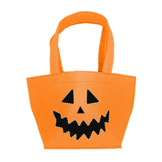 Jack-o-Lantern Orange Felt Treat Bucket #HP959-ORG-JACK24