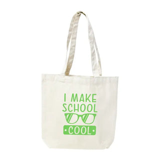 I Make School Look Cool Small Canvas Tote #HPT2515-COOL
