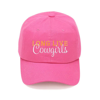 Hot Pink Long Live Cowgirls Cap