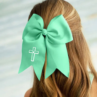 Cross Kid's Hair Bow