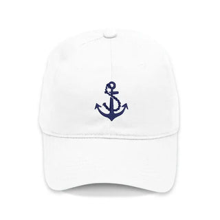 Anchor Embroidered Cap #M190VL-BLU-WTANCH