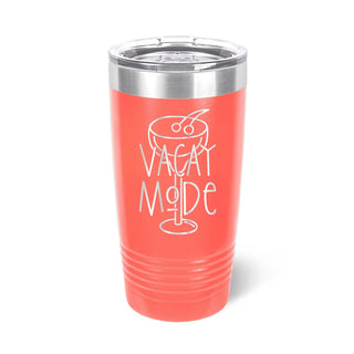 Vacay Mode Coral 20oz Tumbler