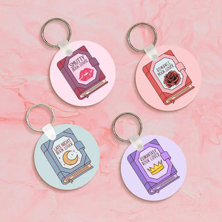 Late Night Book Lover Keychain #SKC-RD-LATEBOOK