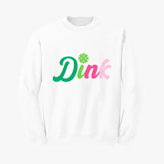 Multicolor Dink Pickleball Sweatshirt #HPSW-WHTSM-DINK