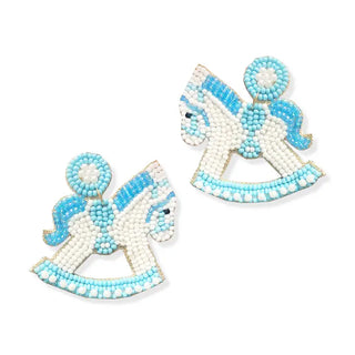 Blue Rockabye Baby Earrings #VLJE6071-BLU