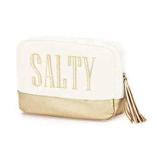Gold Salty Cabana Cosmetic Bag #M235VL-MINT-SALTY