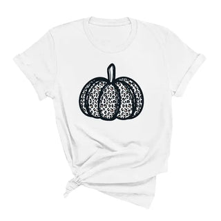 Leopard Pumpkin T-Shirt #HPTS-GARLG-LPRDPMPK