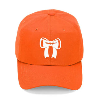 Football Bow Cap #M190VL-ORG-FBBOW
