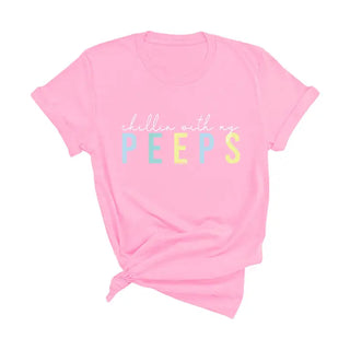 Chillin' With My Peeps T-Shirt #HPTS-LTPKLG-PEEPS