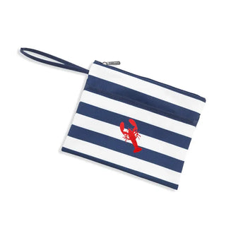 Navy Stripe Lobster Wet Bag