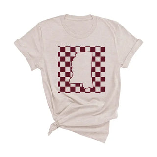 Check Mississippi State T-Shirt #HPTS-HNATLG-CHKMS