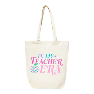 In My Teacher Era Large Canvas Tote #HPT2518-TERA24