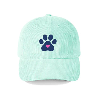 Heart Paw Corduroy Cap