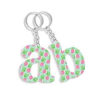 Sweet Paradise Pineapple Single Initial Keychain Pre-Pack