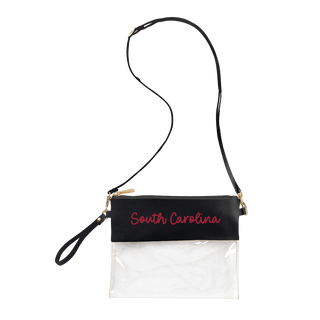 South Carolina Black Clear Purse