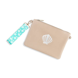 Seashell Tan Madeline Wristlet
