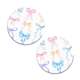 Darling Bow Car Coaster Set #SPACK-CC132-DARBOW