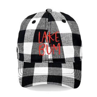 Lake Bum Black Buffalo Check Cap