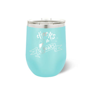 Cheers to 30 Years Teal Tumbler