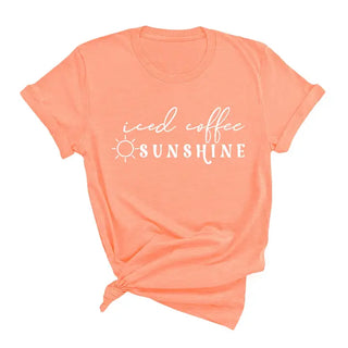 Iced Coffee Sunshine T-Shirt #HPTS-HMINTLG-ICECOF23