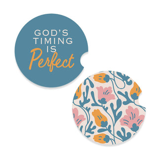 God's Timing Car Coaster Set #SPACK-CC132-TIME