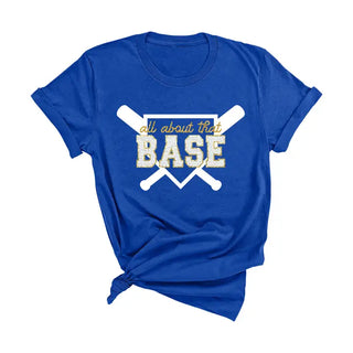 All About That Base Baseball T-Shirt #HPTS-BLKLG-BASE