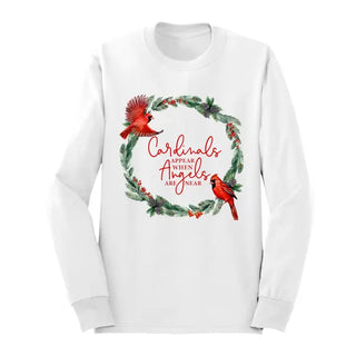 Angels are Near Cardinal Long Sleeve Shirt #HPLS-BLKLG-ANG23