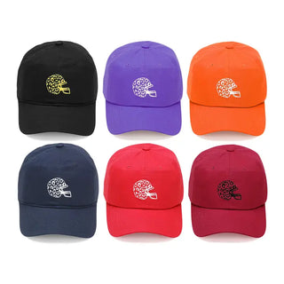 Navy Leopard Helmet Cap