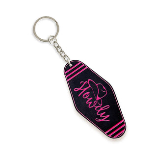 Black Howdy Keychain