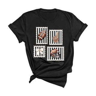 Football Stamp T-Shirt #HPTS-BLKLG-FBSTAMP