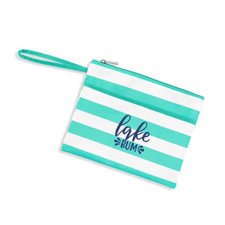 Mint Stripe Lake Bum Wet Bag