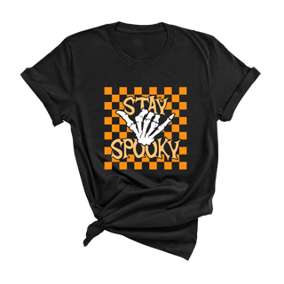 Stay Spooky Check T-Shirt