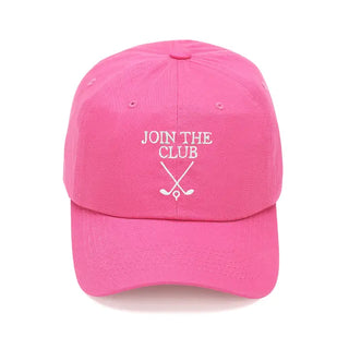 Hot Pink Join the Club Golf Cap