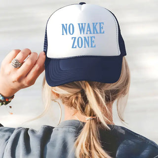 No Wake Zone Trucker Hat #M197VL-WNY-NOWA