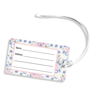 Blue Bow Bag Tag